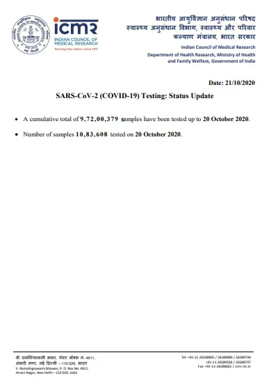 india coronavirus samples tested icmr details 